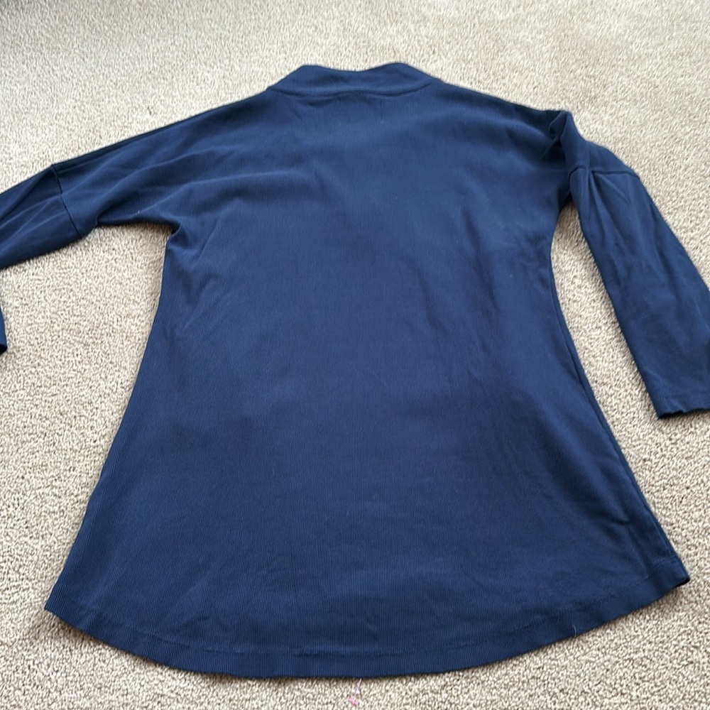 Addison Bay Navy Blue Half-Zip Tunic Dress Size Small - Picture 10 of 10